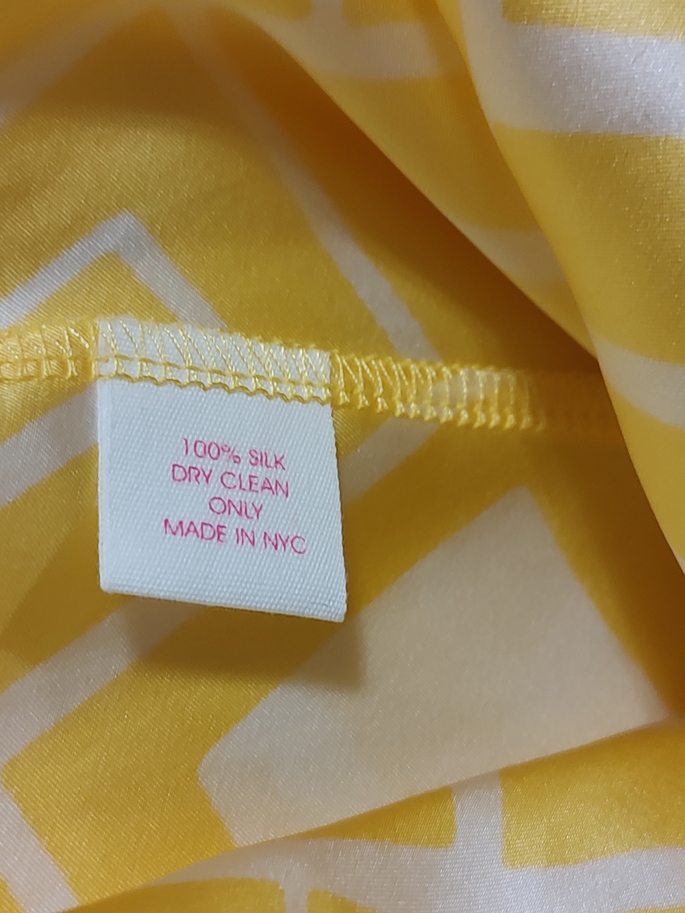 Alice & Trixie Yellow Geometric Peasant Blouse - Picture 8 of 8